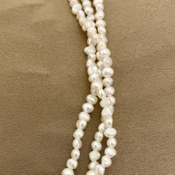 Multi-Strand Freshwater Rice Pearl Necklace - Picture 6 of 7
